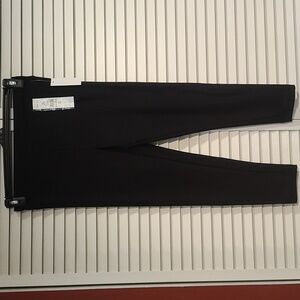 Leggings Capri Length Black Super Soft 90% Poly Blend Wide Waist Band NWT